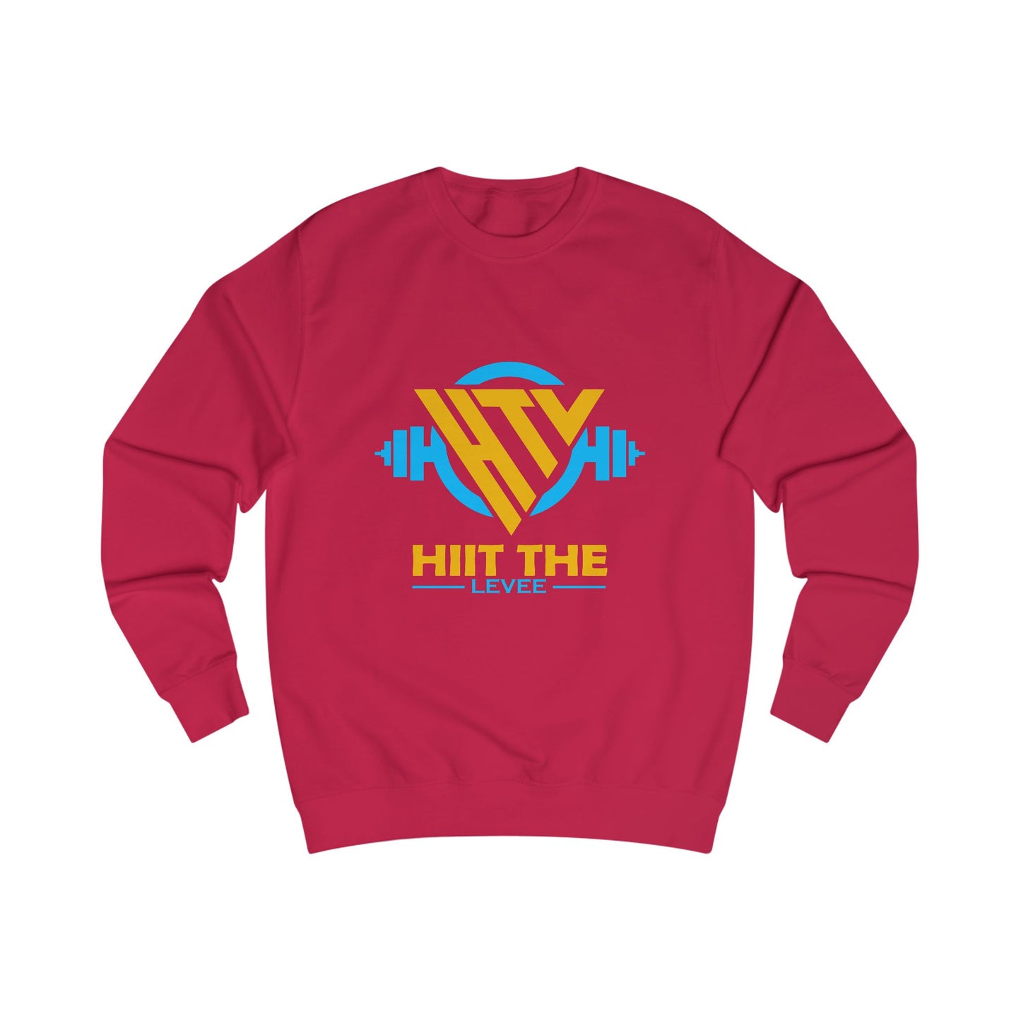 HIIT the Levee Unisex Sweatshirt - Cozy Fitness Sweatshirt for Gym Enthusiasts